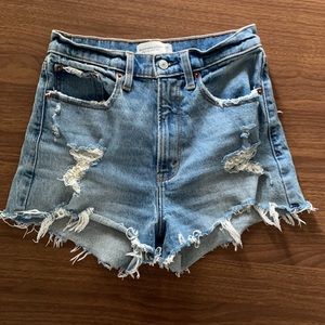 Abercrombie Jean - High Rise Jean Shorts - Curve Love